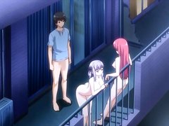 Two hentai girls fucked